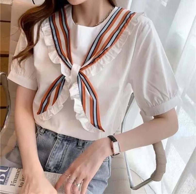 Top For Woman White Clothing K – Summer Youth Clothing recenzja i cena