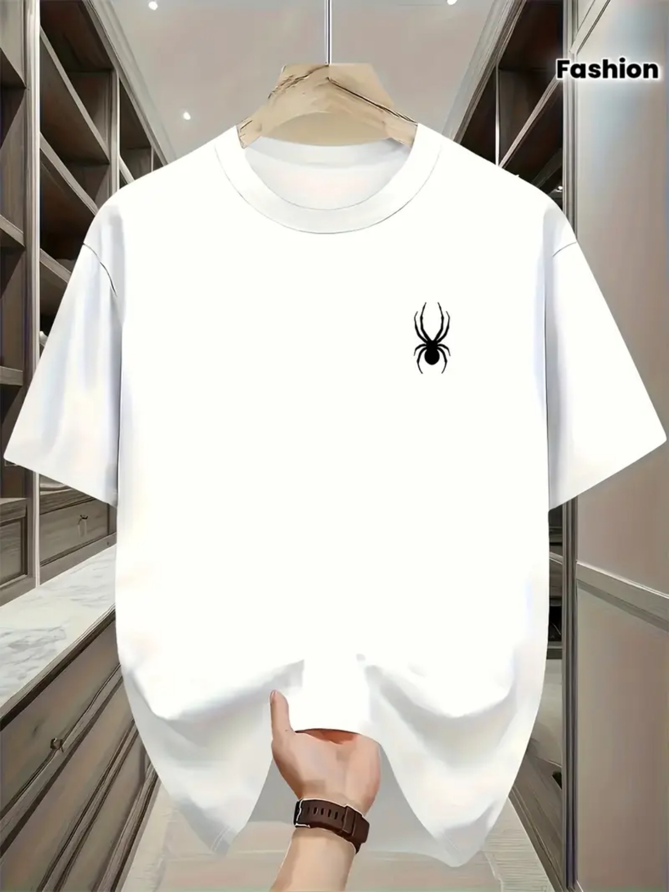 Short-sleeved T-shirt with sma – Summer Clothing Affordable recenzja i cena