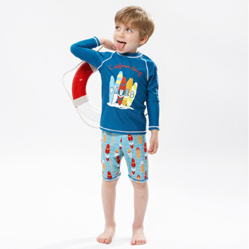 Kids Fish Dolphin Print Swimwe – Rash Guard Long Sleeve recenzja i cena