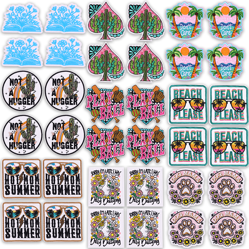 5PCS Play Ball Embroidered Pat – Summer Clothing Vibes recenzja i cena