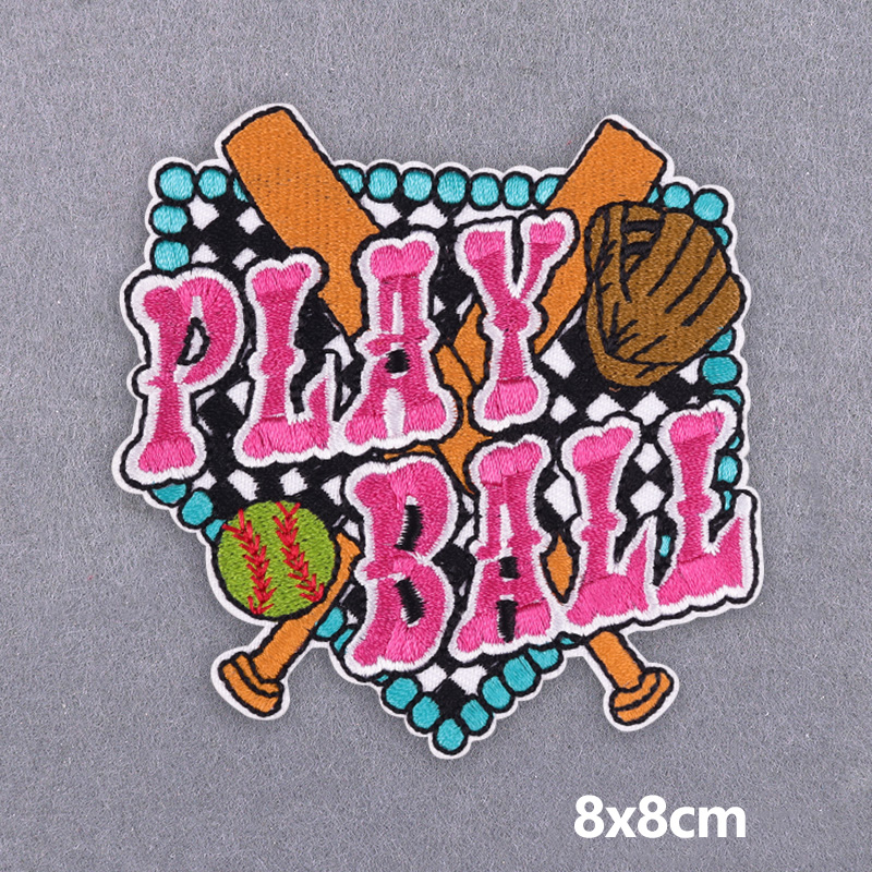 5PCS Play Ball Embroidered Pat – Summer Clothing Vibes recenzja i cena