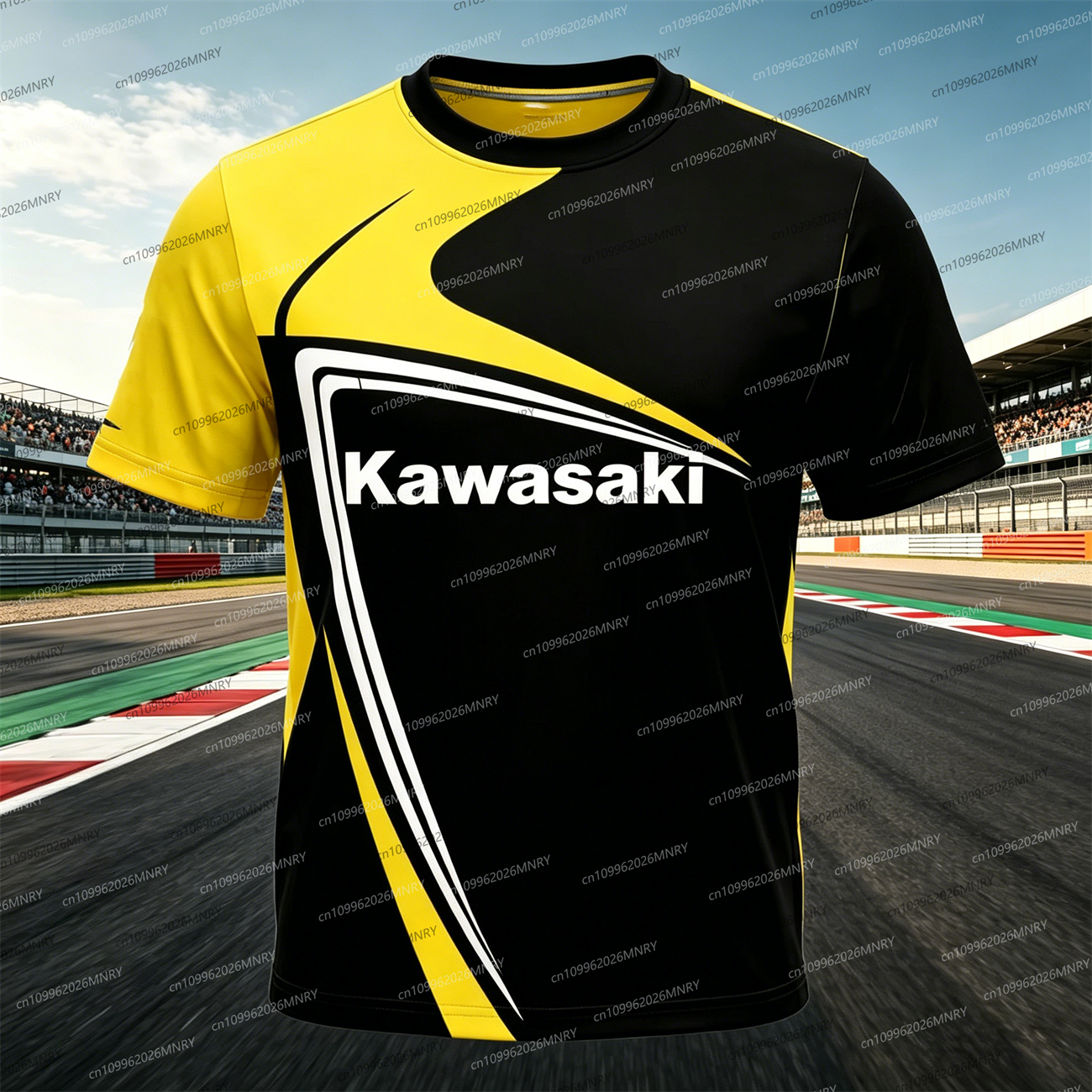 Men t-shirt top Kawasaki Motor – Summer Clothing Motorcycle recenzja i cena