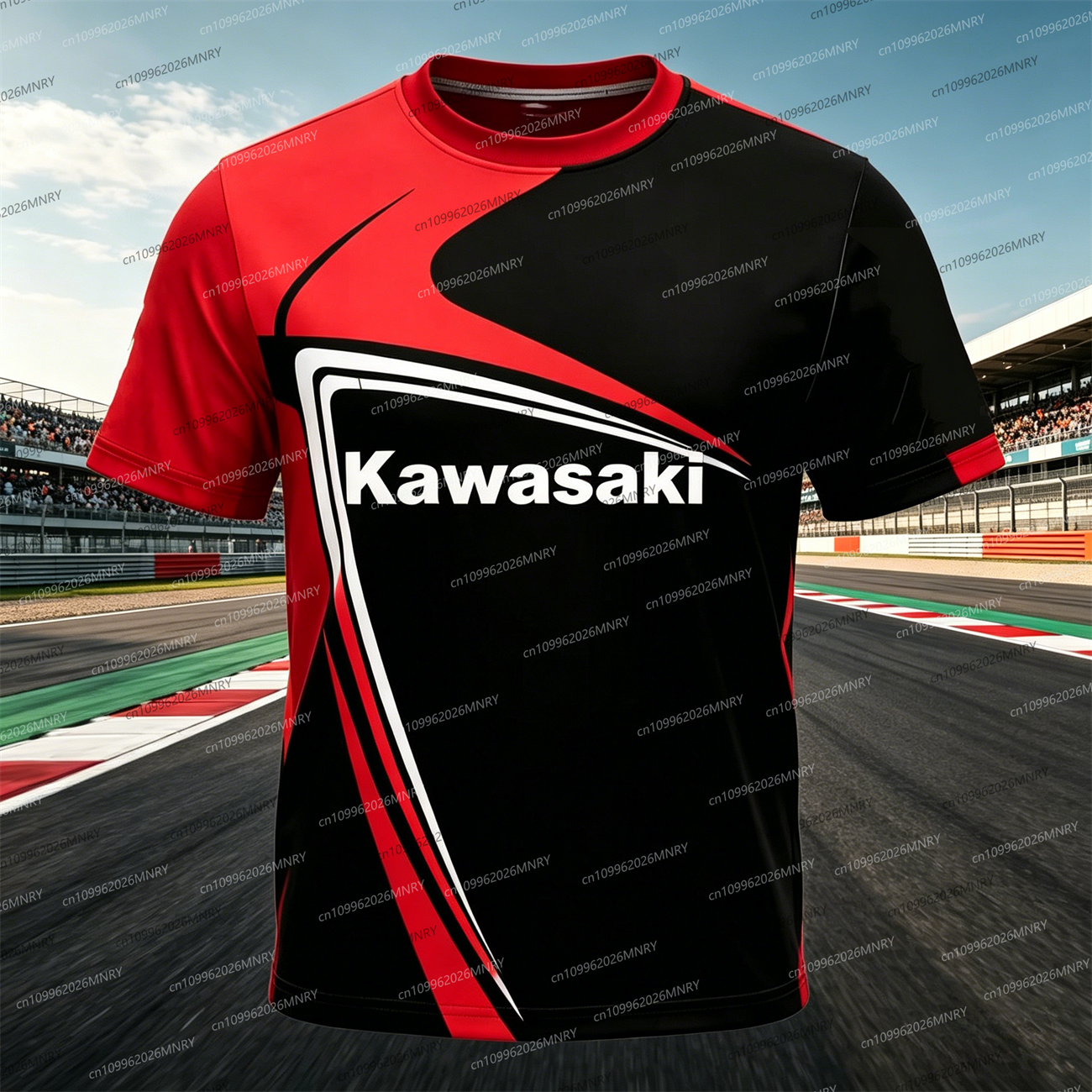 Men t-shirt top Kawasaki Motor – Summer Clothing Motorcycle recenzja i cena