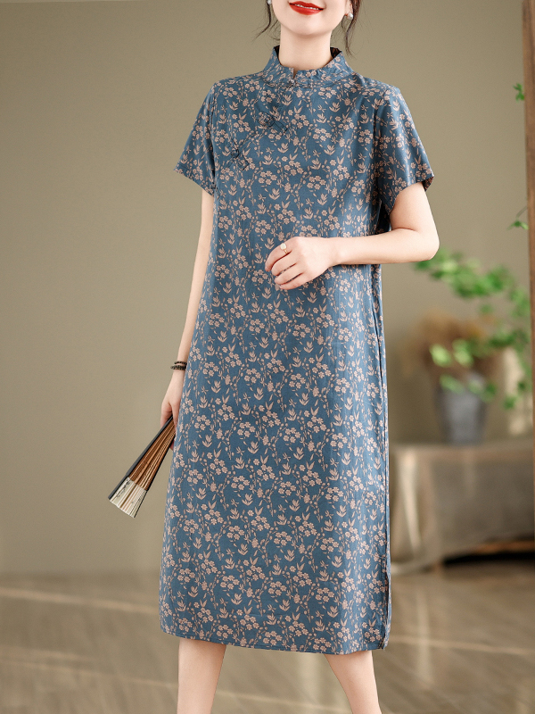Loose Artistic Summer Print Dr – Summer Line Clothing Brand recenzja i cena