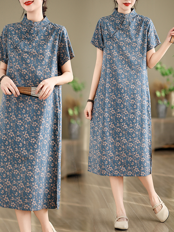 Loose Artistic Summer Print Dr – Summer Line Clothing Brand recenzja i cena