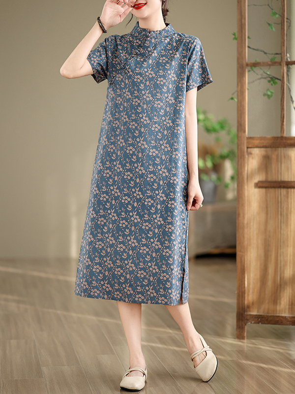Loose Artistic Summer Print Dr – Summer Line Clothing Brand recenzja i cena