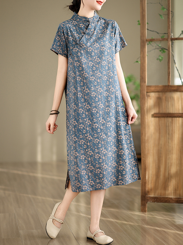 Loose Artistic Summer Print Dr – Summer Line Clothing Brand recenzja i cena