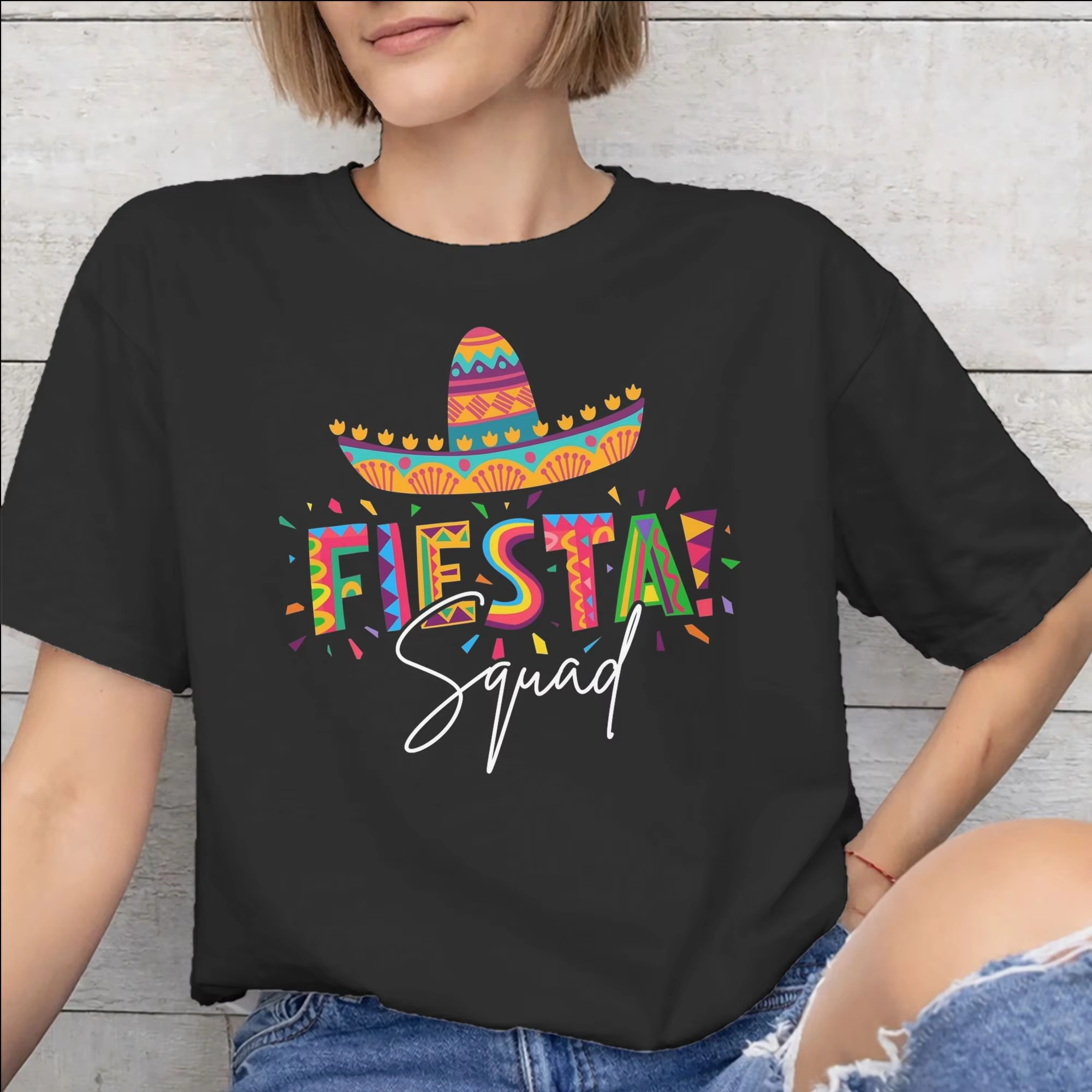 Fiesta Squad Cinco De Mayo Tee – Summer Clothing Ideas For Women recenzja i cena