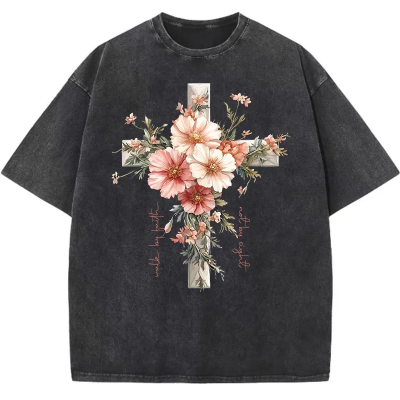 Floral Christian Shirts Jesus  – Summer Clothing Quotes recenzja i cena