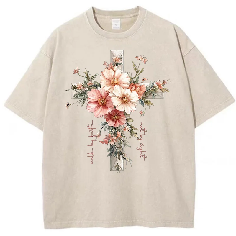 Floral Christian Shirts Jesus  – Summer Clothing Quotes recenzja i cena