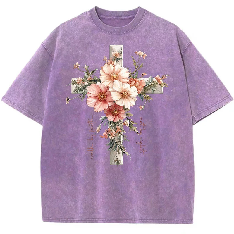 Floral Christian Shirts Jesus  – Summer Clothing Quotes recenzja i cena