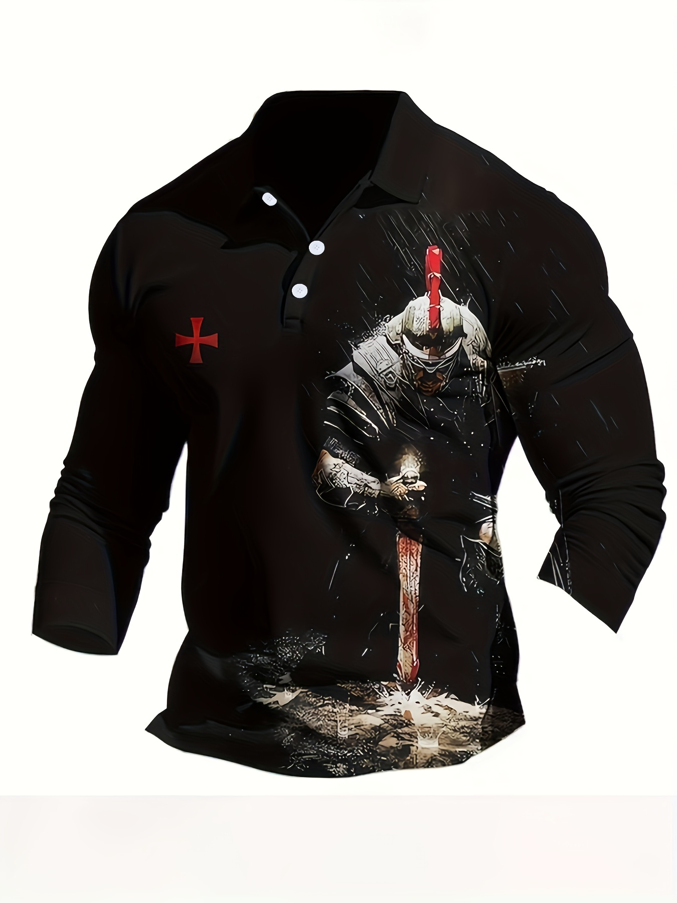 Men's 3D Knights Templar Warri – Summer Knights Clothing recenzja i cena