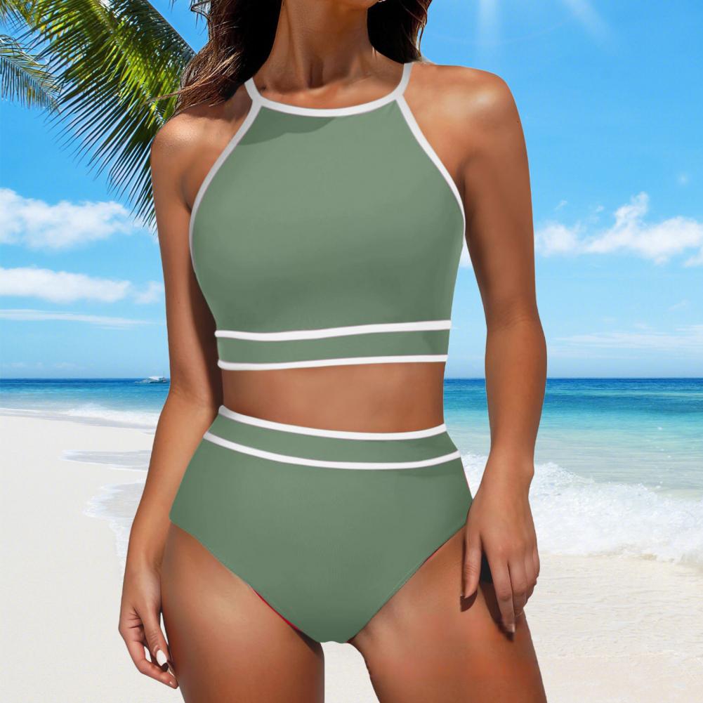 Sporty Color Block Swimsuit 2P – Swim Cover Up Mesh recenzja i cena