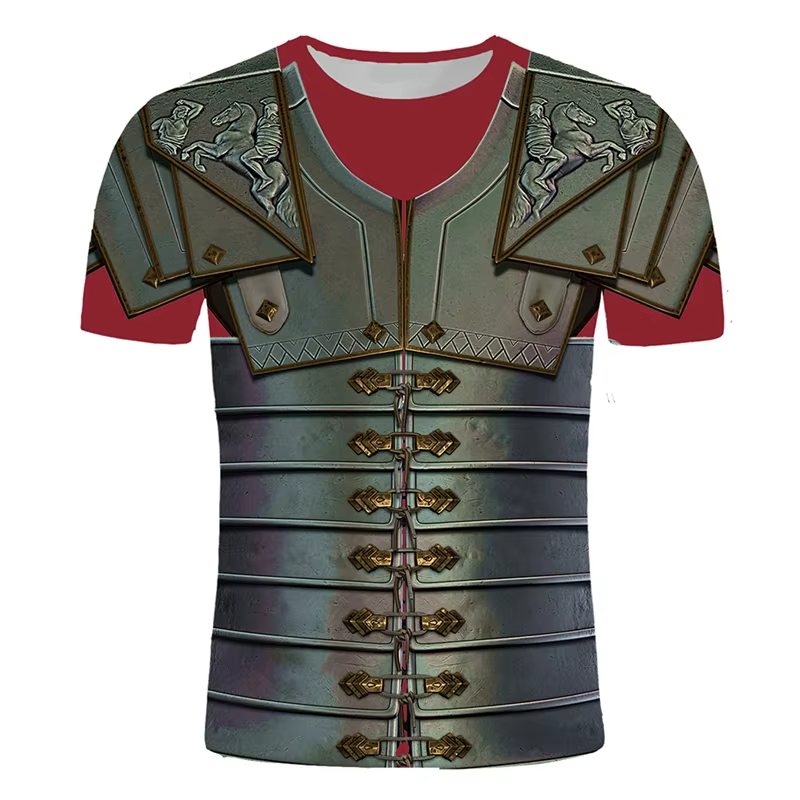 Retro 3D Print Medieval Knight – Summer Knights Clothing recenzja i cena
