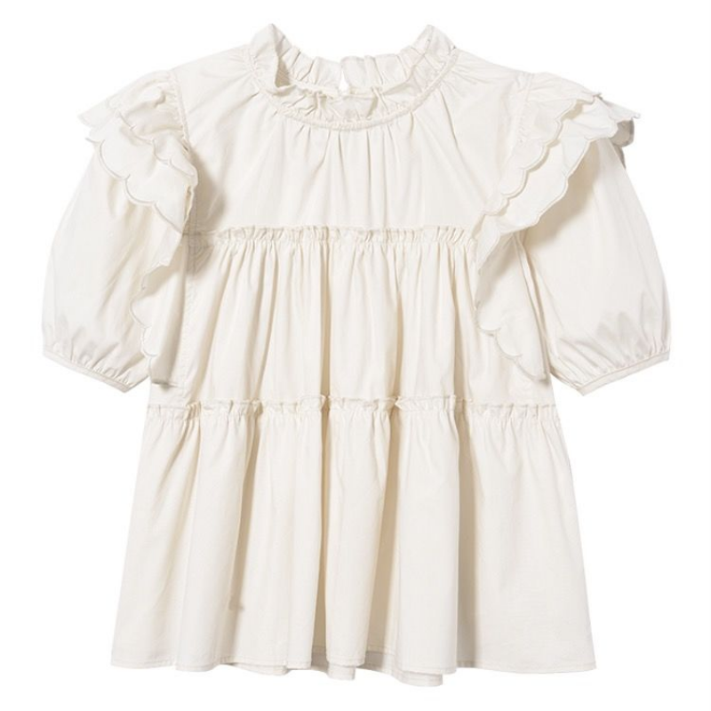 Sweet Pleated Loose Blouse Sum – Summer Youth Clothing recenzja i cena