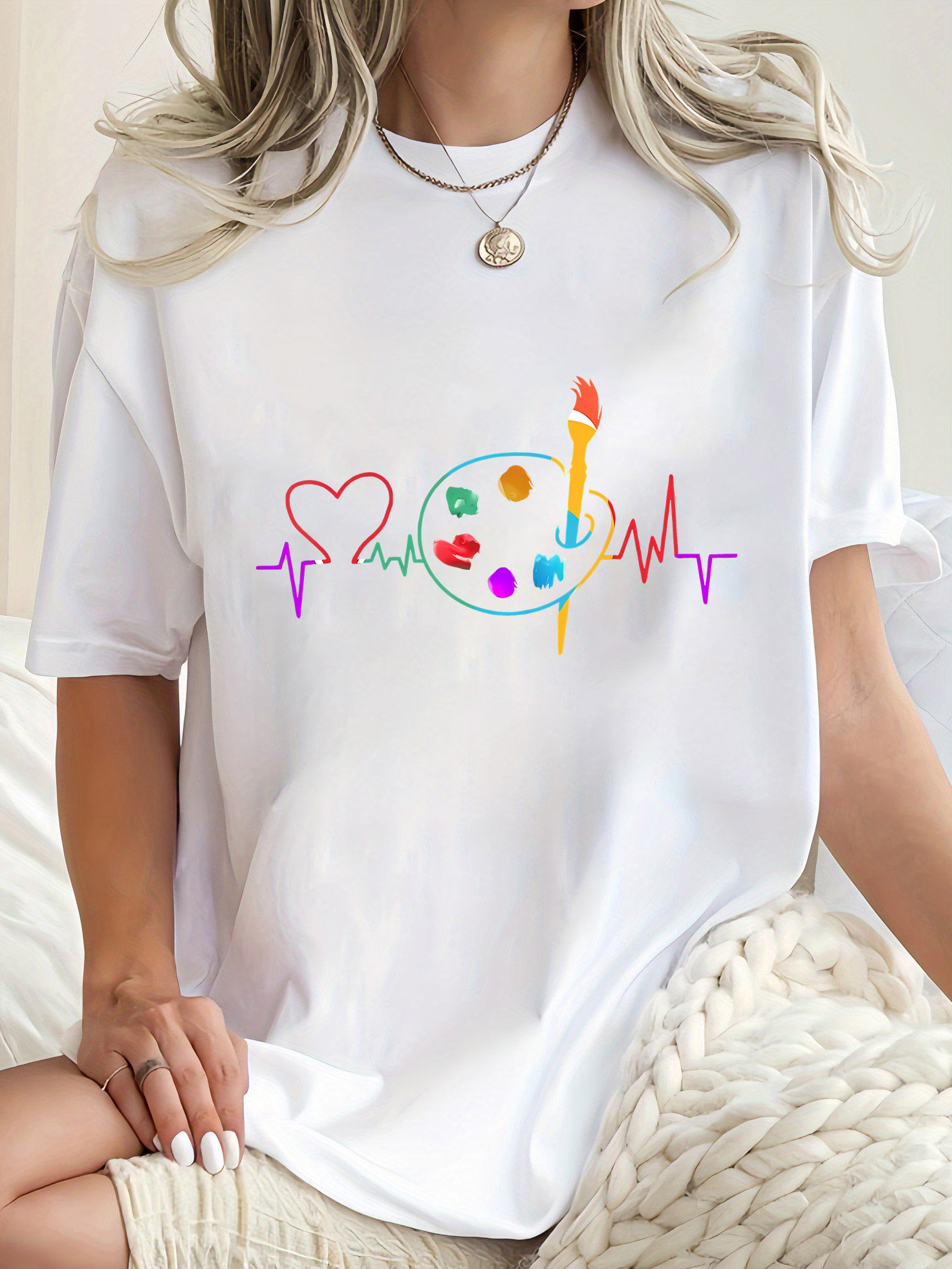 Colorful Geometric Women's Cas – Summer Clothing Palette recenzja i cena