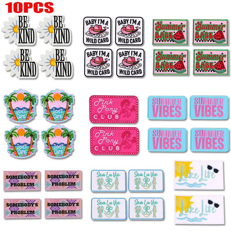 10PCS Summer Vibes Cartoon Let – Summer Clothing Vibes recenzja i cena