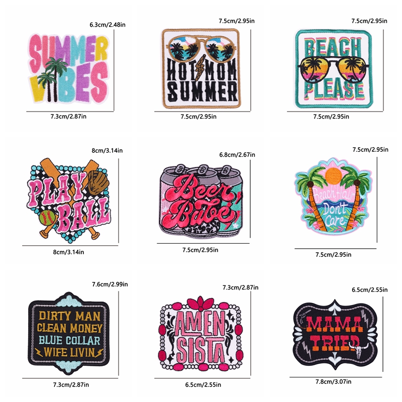 10PCS Summer Vibes Cartoon Let – Summer Clothing Vibes recenzja i cena