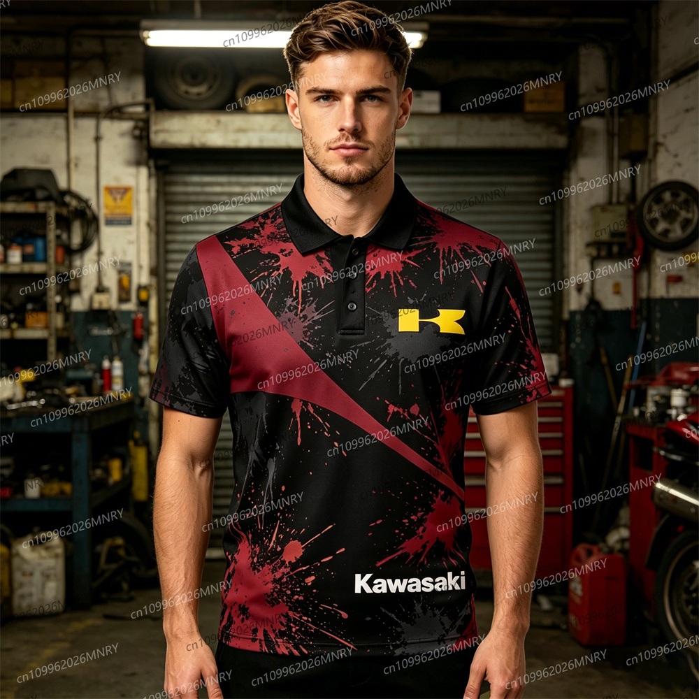 Motorcycle Kawasaki polo shirt – Summer Clothing Motorcycle recenzja i cena