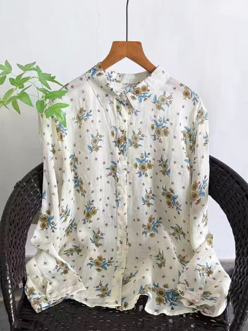 100% Ramie linen shirts and bl – Summer Clothing Brands For Women recenzja i cena