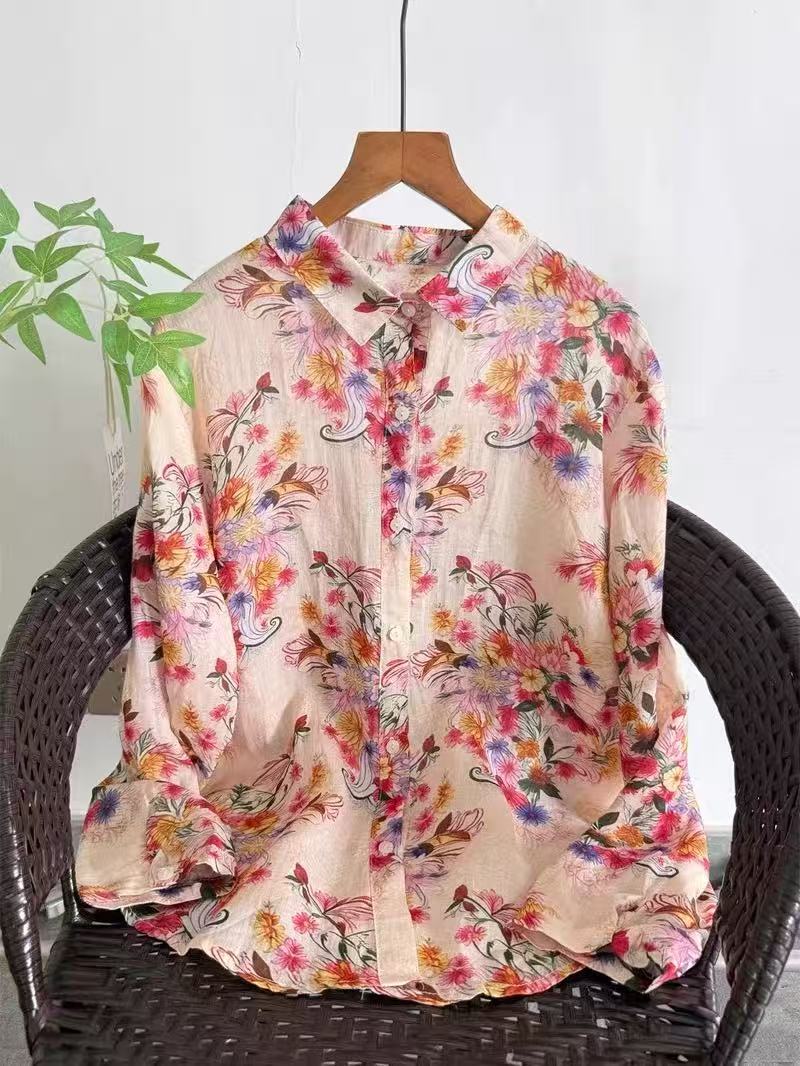 100% Ramie linen shirts and bl – Summer Clothing Brands For Women recenzja i cena