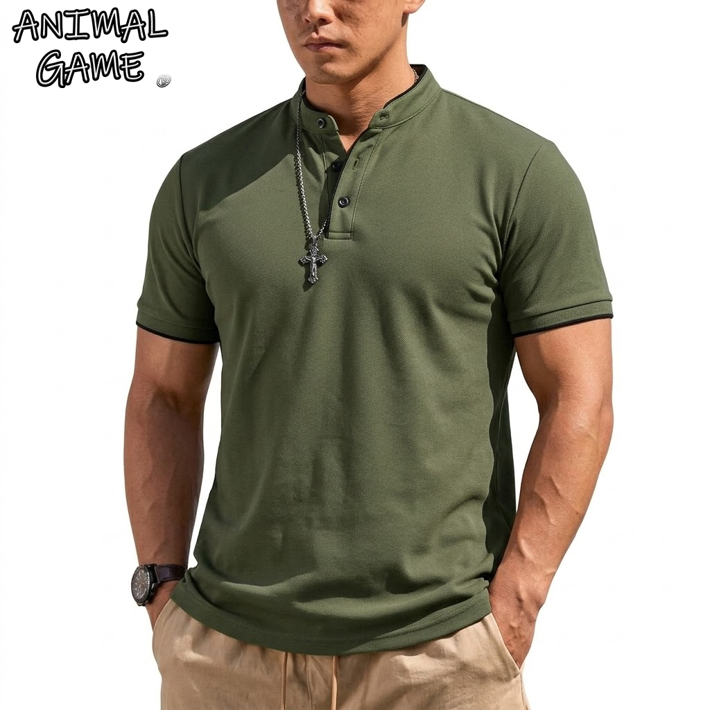 Summer Short Sleeve Henley Shi – Summer Clothing Types recenzja i cena