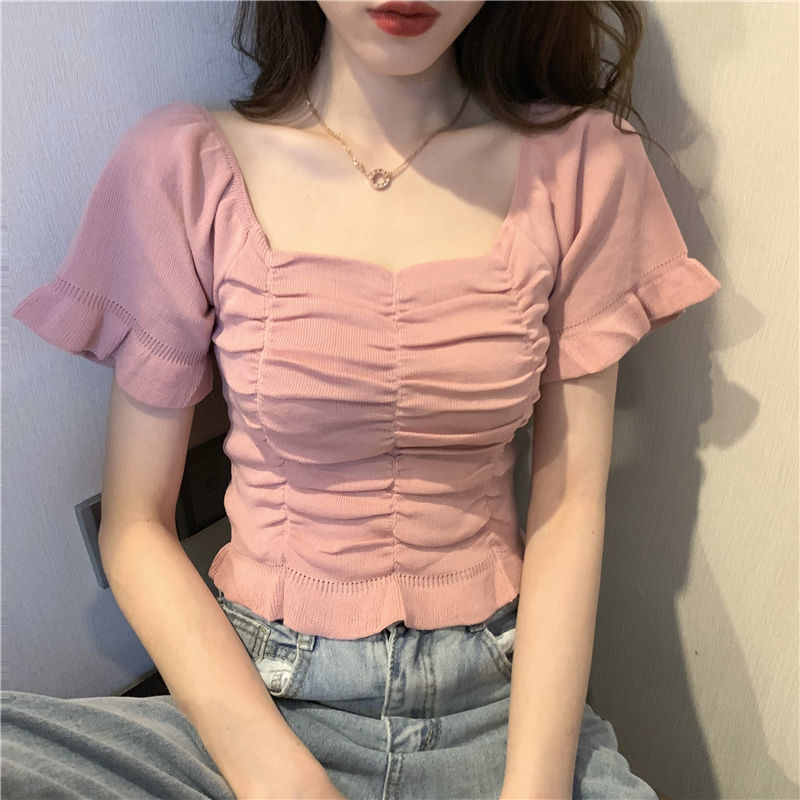 Knitted Fashion Blouse Woman R – Summer Youth Clothing recenzja i cena