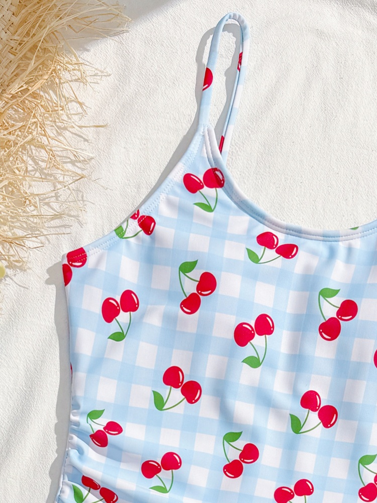 One Piece Girls Kids Swimsuit  – Swim Cover Up Mesh recenzja i cena