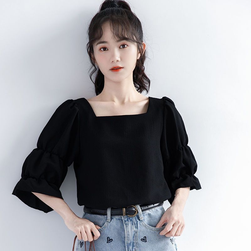 Pleated Short Sleeve Solid Kor – Summer Youth Clothing recenzja i cena