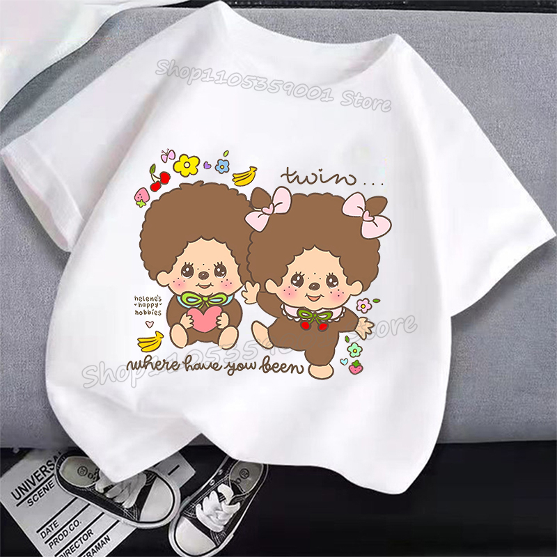 MONCHHICHI Short Sleeve T Shir – Summer Clothing Gifts recenzja i cena