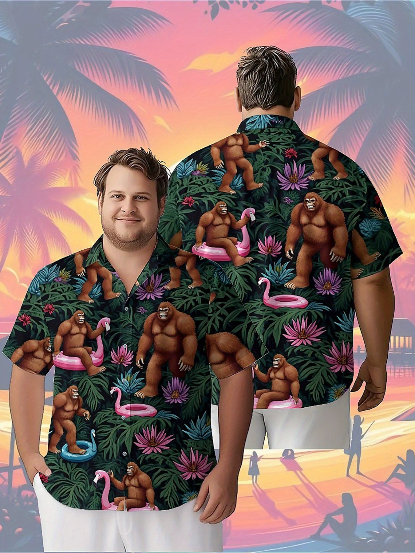 Men's Plus Size Hawaiian Shirt – Summer Youth Clothing recenzja i cena