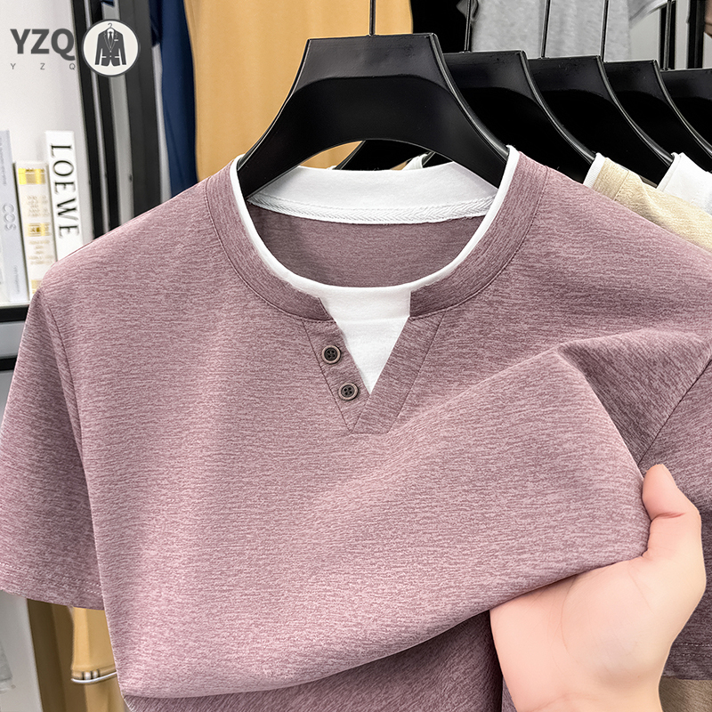 Mens Short Sleeve T Shirt Henl – Summer Clothing Types recenzja i cena