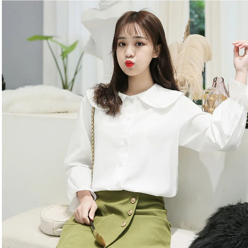 Spring Autumn New Doll Neck Bl – Summer Youth Clothing recenzja i cena