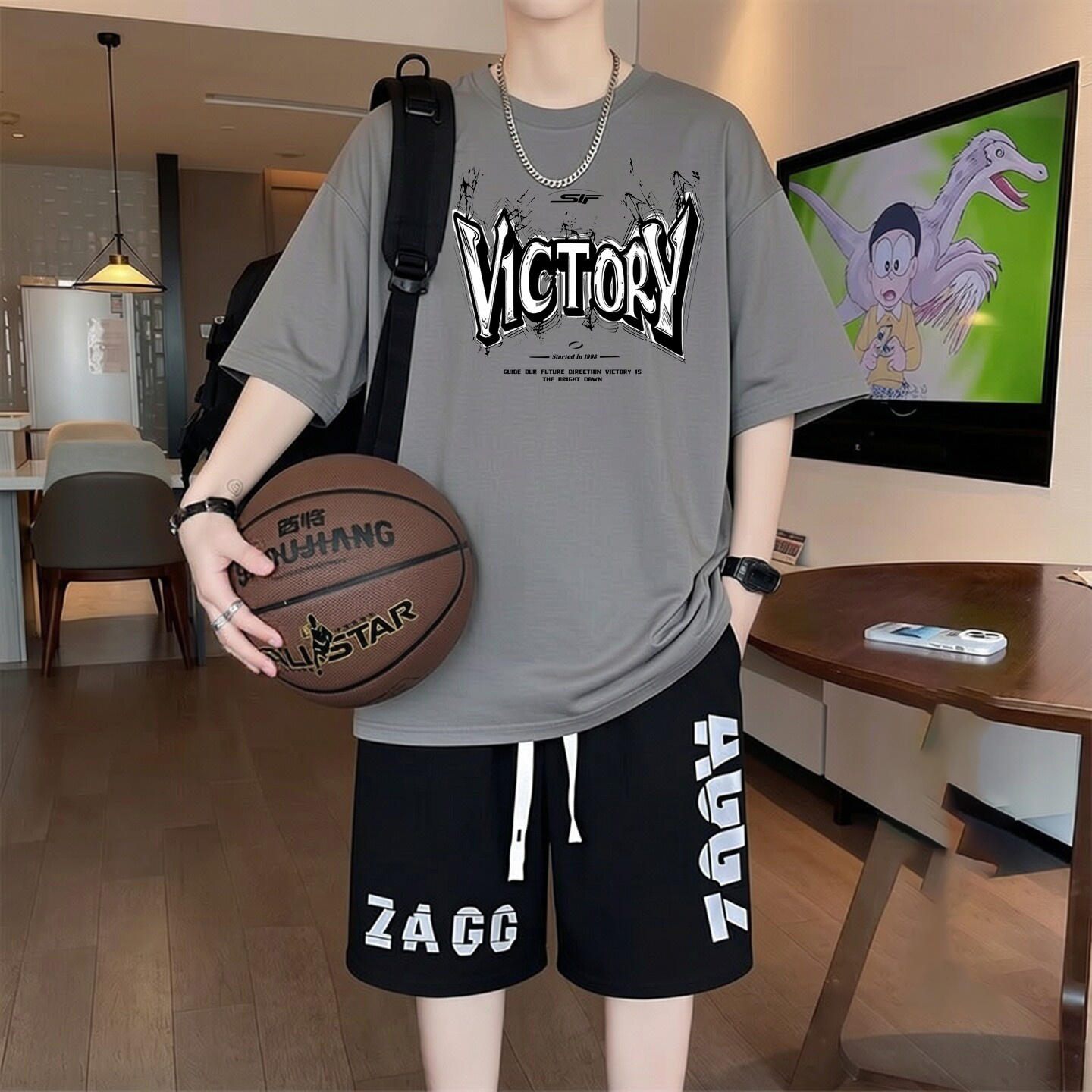 Summer Men T-shirts Sets Youth – Summer Youth Clothing recenzja i cena
