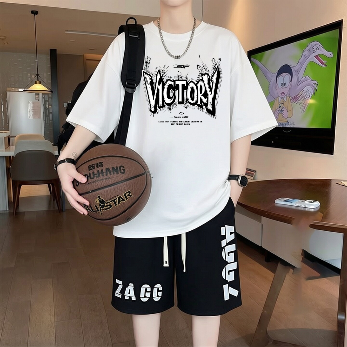 Summer Men T-shirts Sets Youth – Summer Youth Clothing recenzja i cena