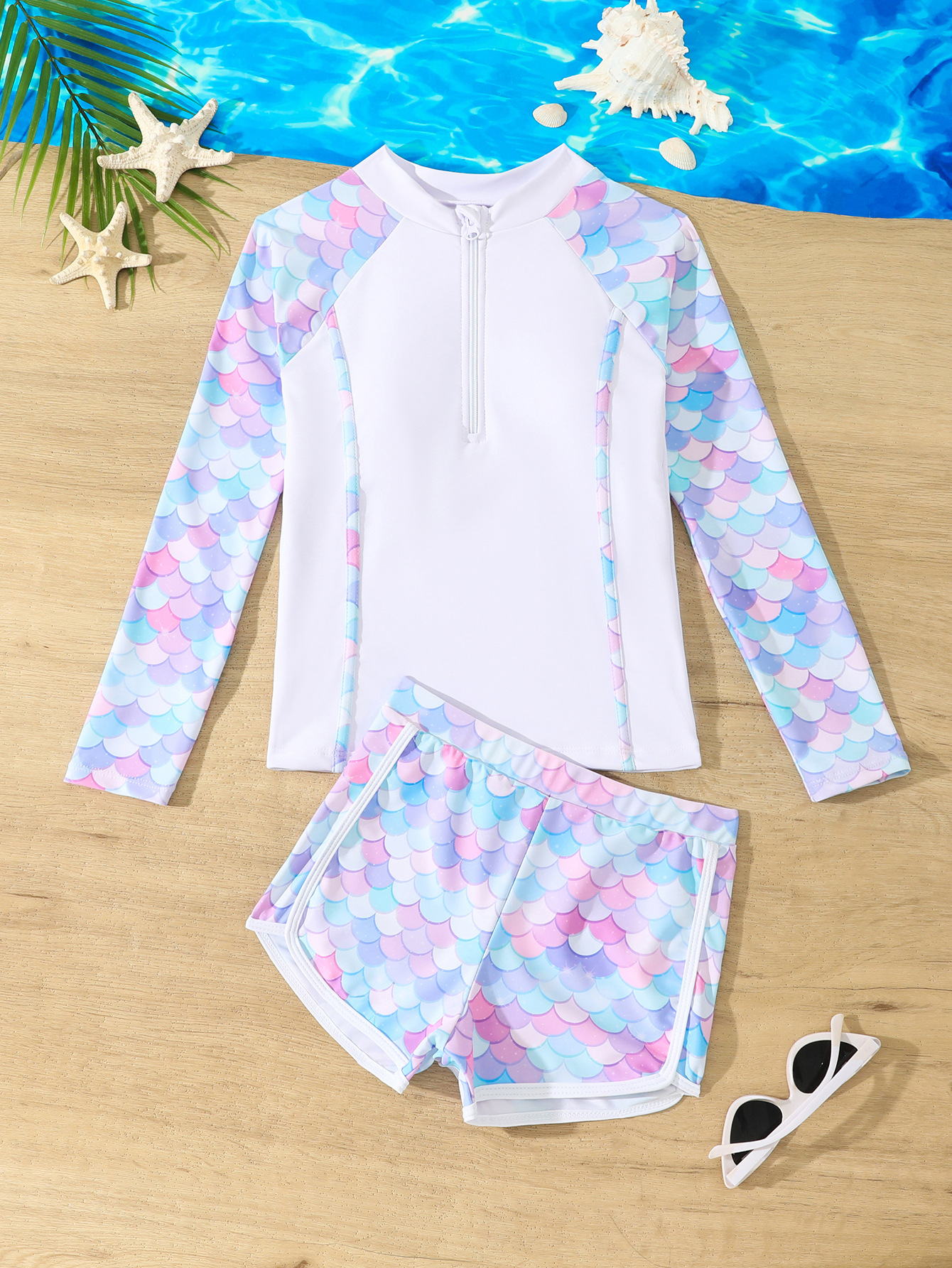 Girls Swimsuit 2025 Pink Long  – Rash Guard Long Sleeve recenzja i cena