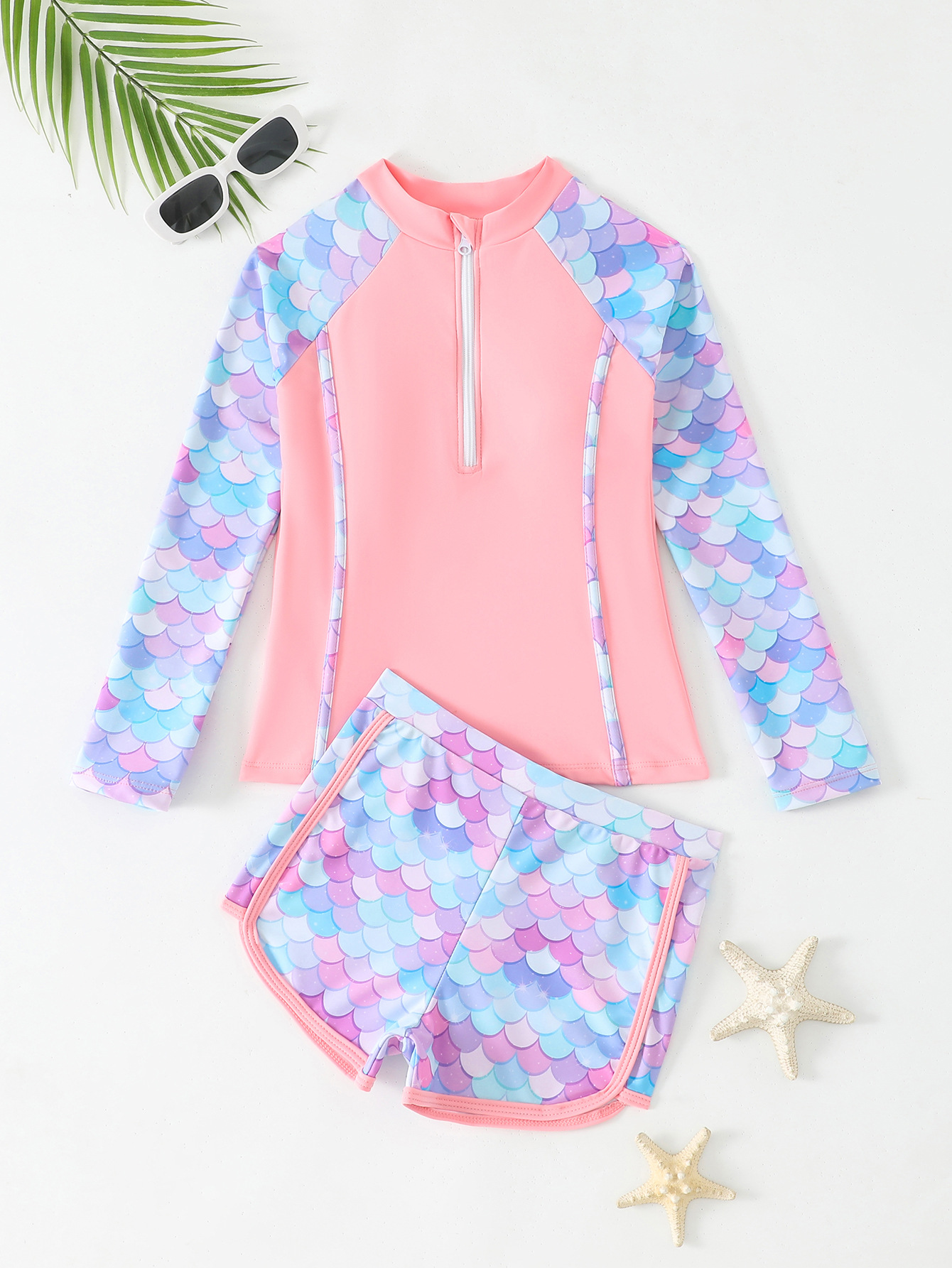 Girls Swimsuit 2025 Pink Long  – Rash Guard Long Sleeve recenzja i cena