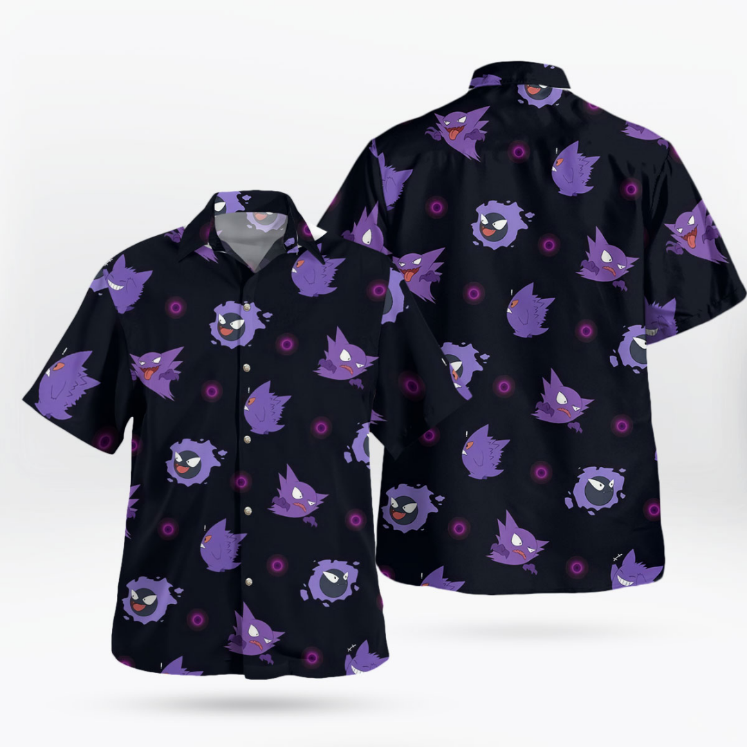Gengar Evolution Hawaiian Shir – Summer Clothing Vibes recenzja i cena