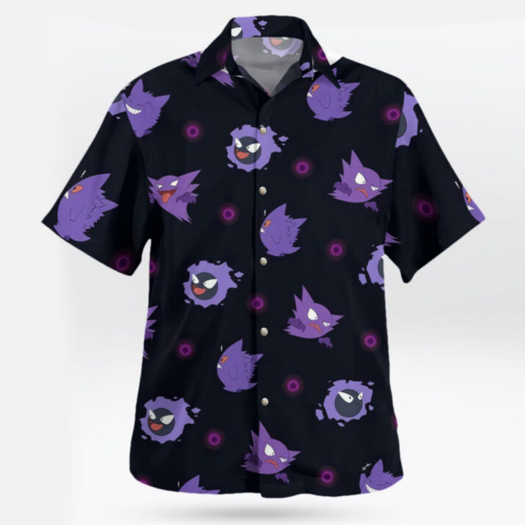 Gengar Evolution Hawaiian Shir – Summer Clothing Vibes recenzja i cena