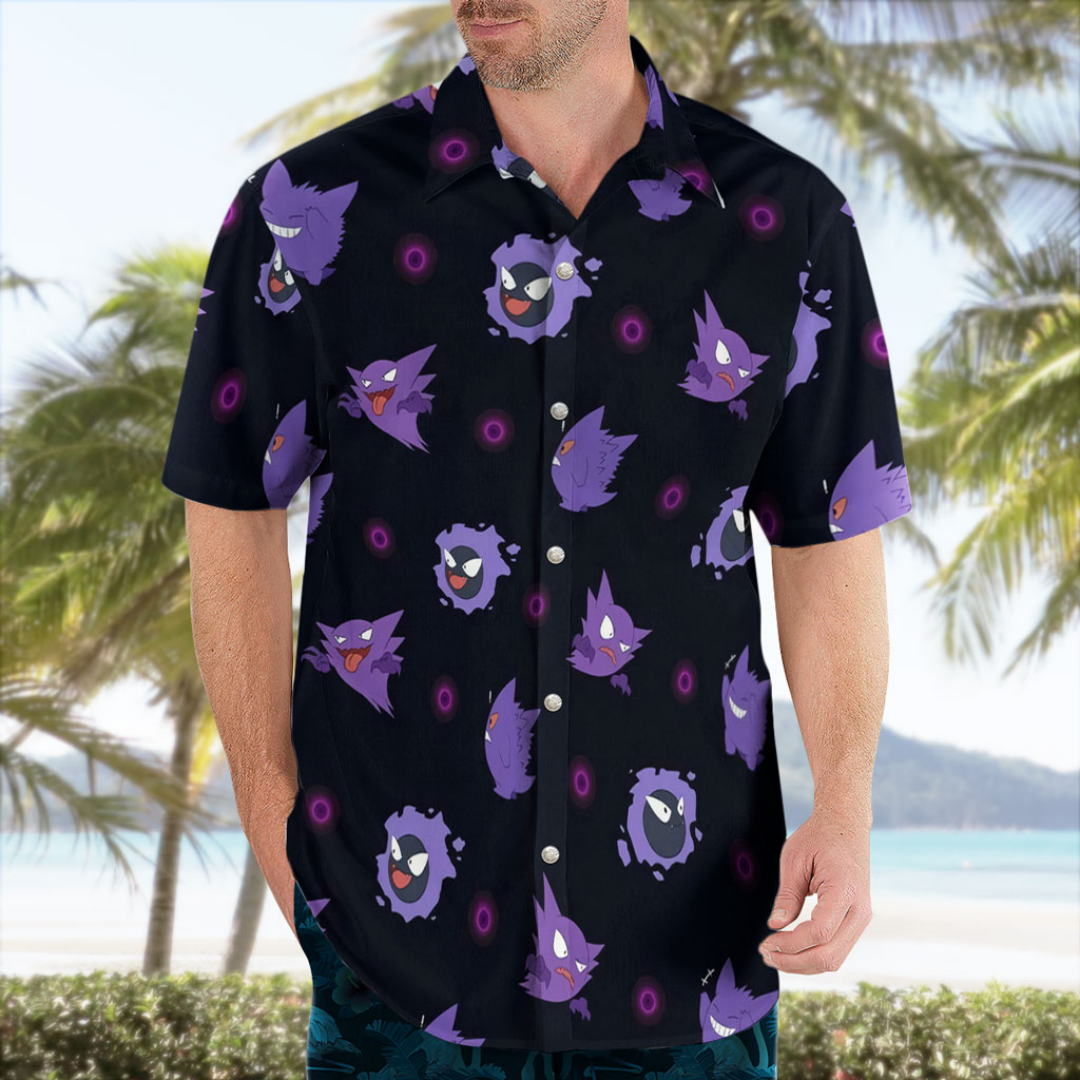 Gengar Evolution Hawaiian Shir – Summer Clothing Vibes recenzja i cena