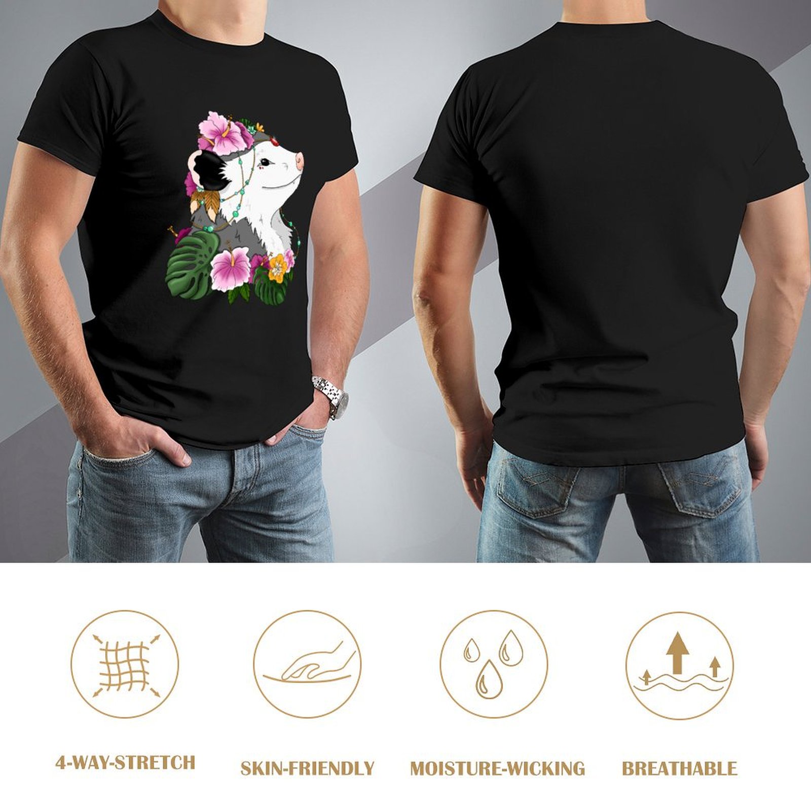 Opossum with tropical vibes T- – Summer Clothing Vibes recenzja i cena