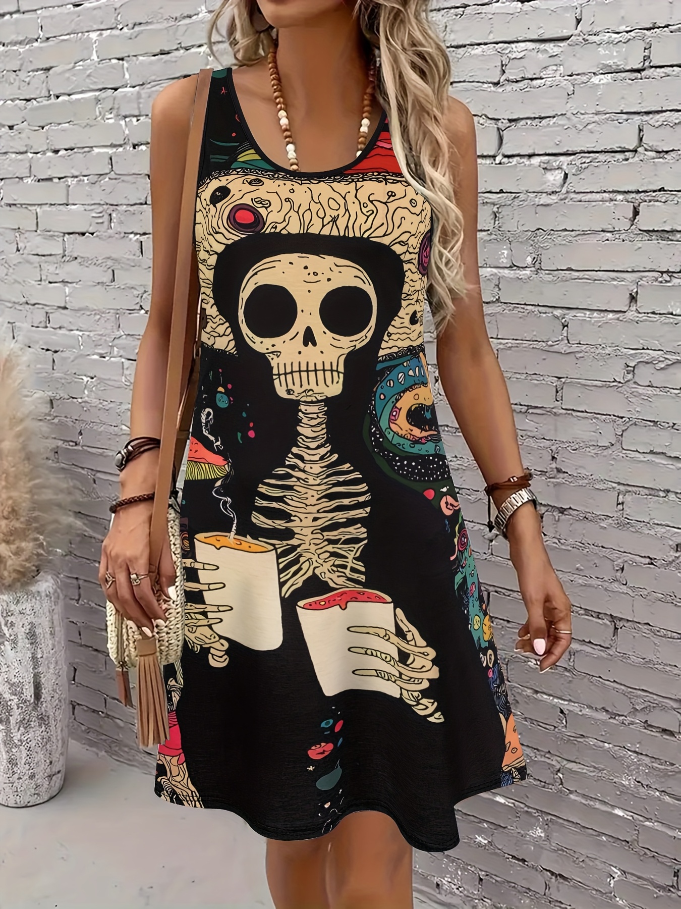 Women'S Gothic Punk Casual Dre – Summer Clothing For 70 Year Old Woman recenzja i cena