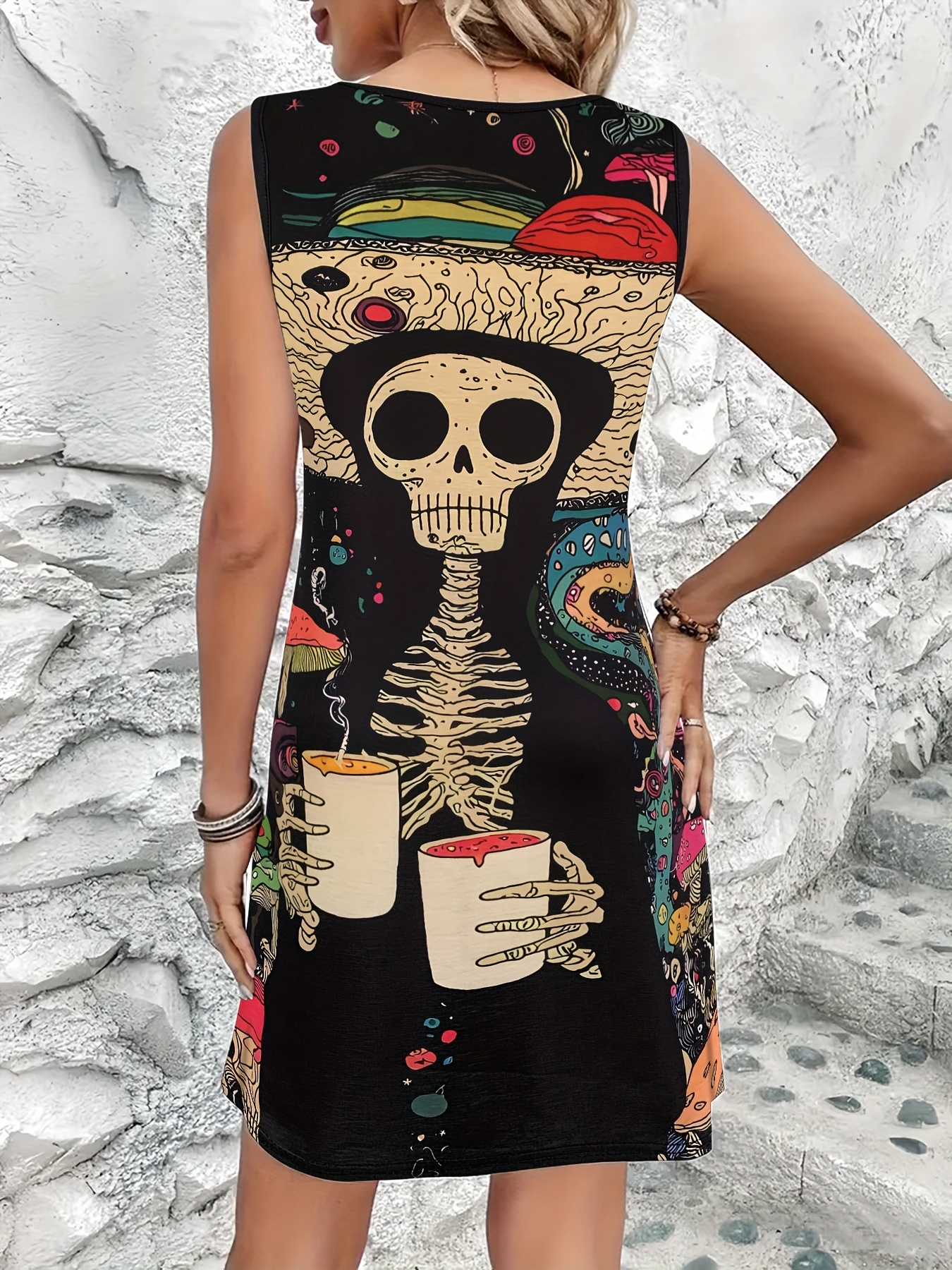 Women'S Gothic Punk Casual Dre – Summer Clothing For 70 Year Old Woman recenzja i cena